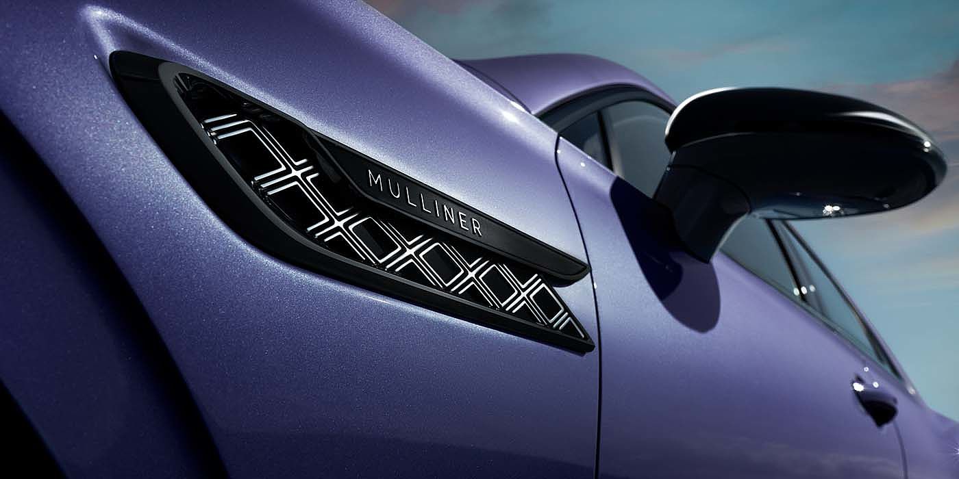 Bentley Johannesburg Bentley Flying Spur Mulliner in Tanzanite Purple paint with Blackline Specification wing vent