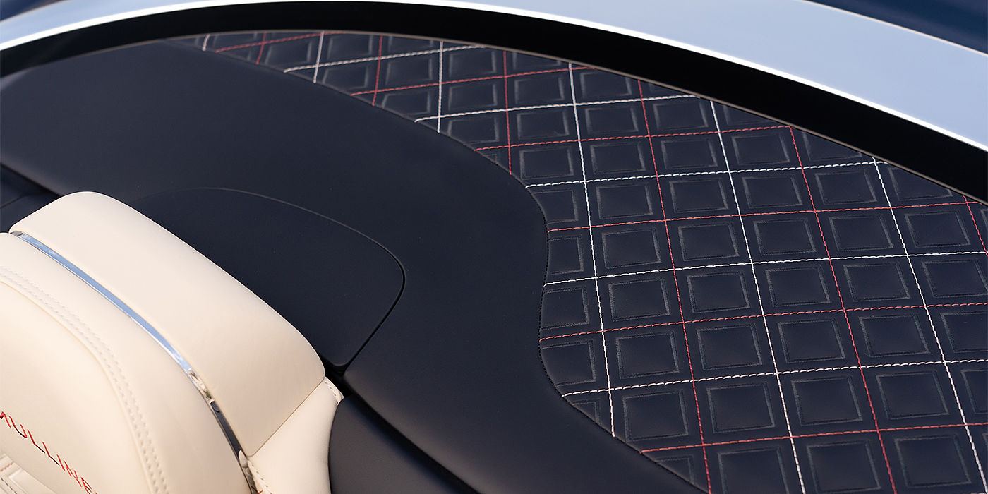 Bentley Johannesburg Bentley Continental GTC Mulliner convertible seat and cross stitched tonneau cover